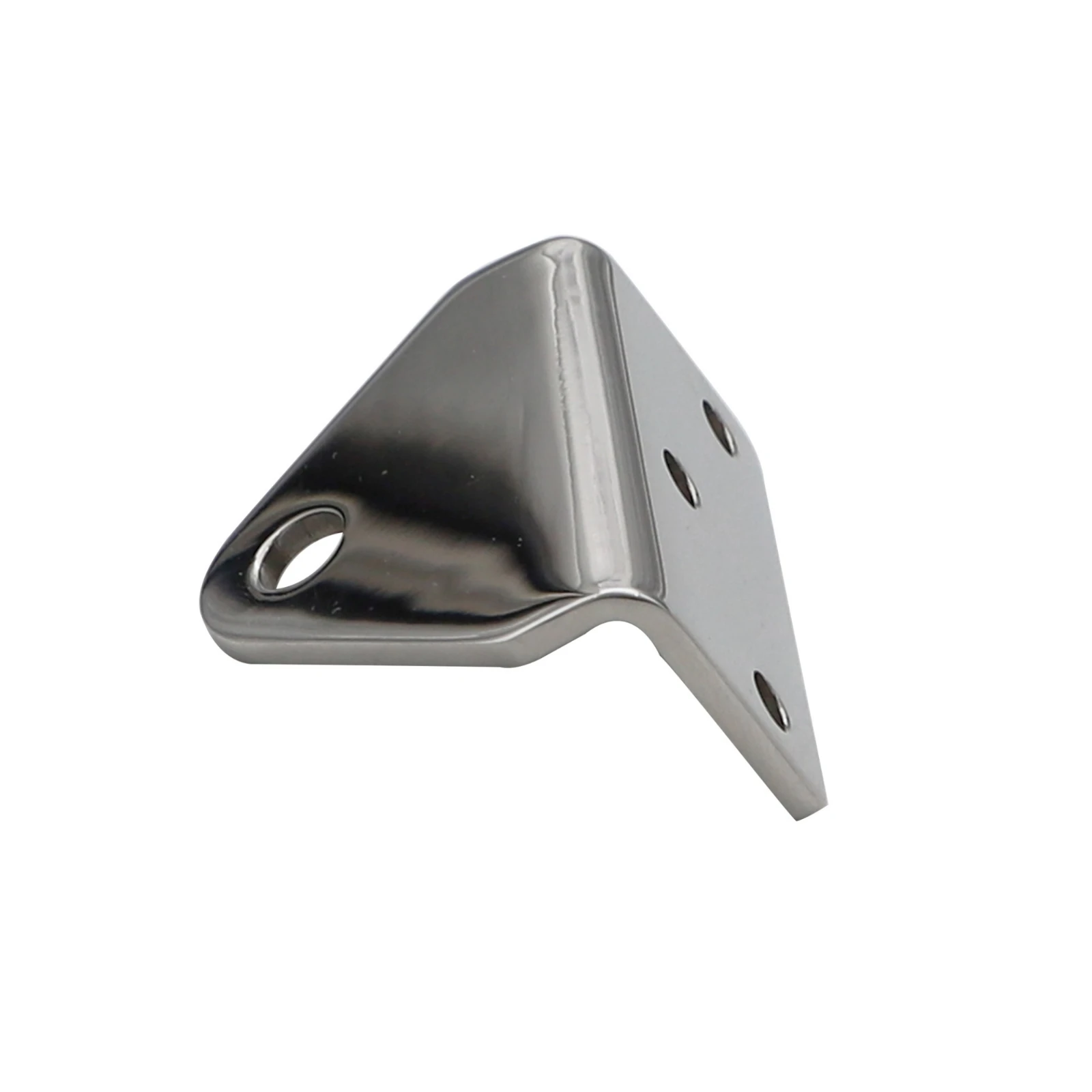 Right Angle Bracket Mirror-Polished Marine L-Shaped Triangular Mounting Bracket Corner Brace Compact Slim for Boat Owners