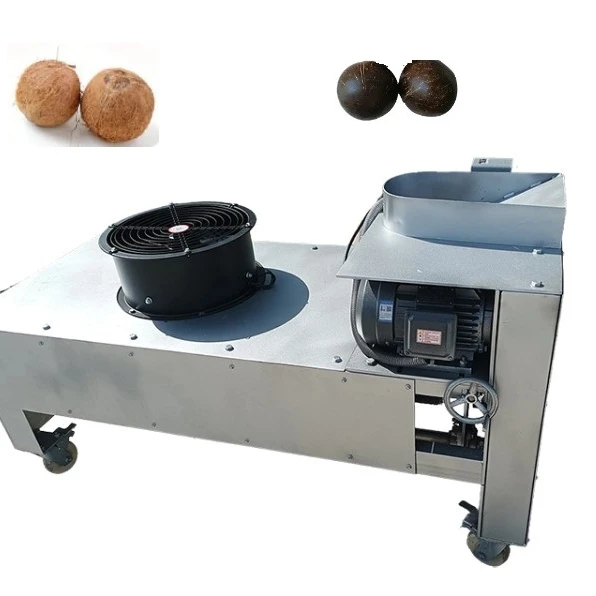 Suministro de fábrica, máquina automática de pulido de coco de buena calidad, máquina descascaradora de coco