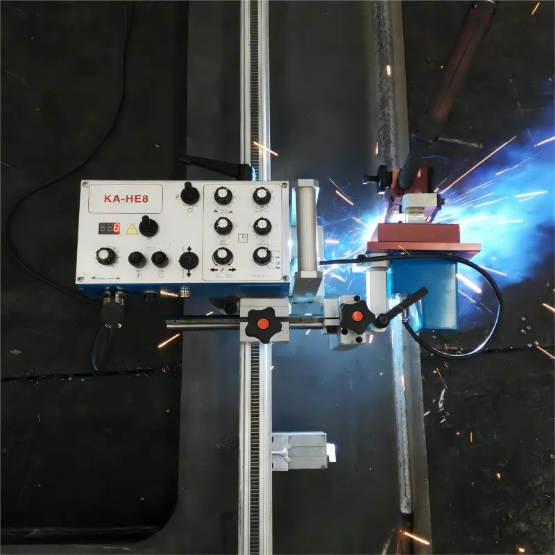 KA-HE8 Industrial Welding Robot High Precision Automatic Welding Tractor Straight Rail New Condition Orbital Oscillating