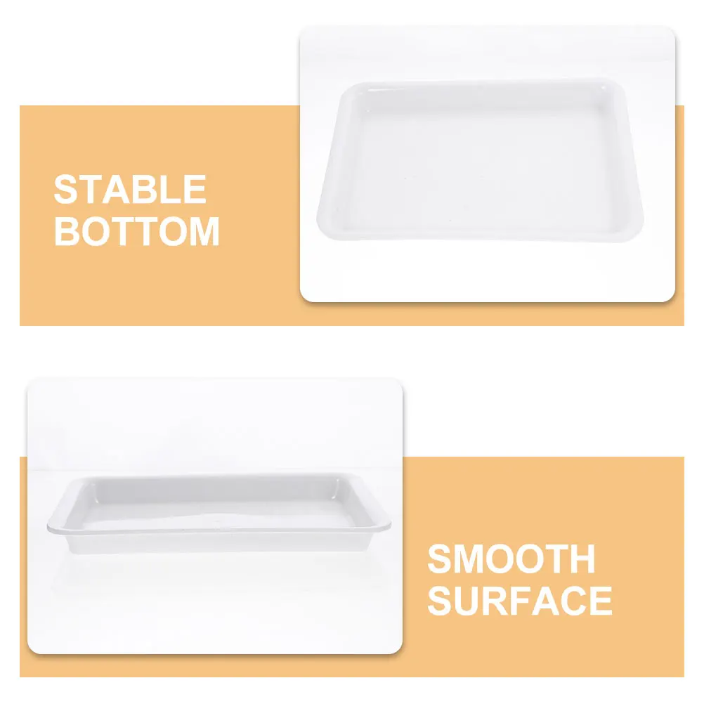 

6pcs Rectangular Flower Pot Saucer Tray Plastic Plant Drainage Tray For Indoor Plants Bonsai Water Catcher Drip Trays