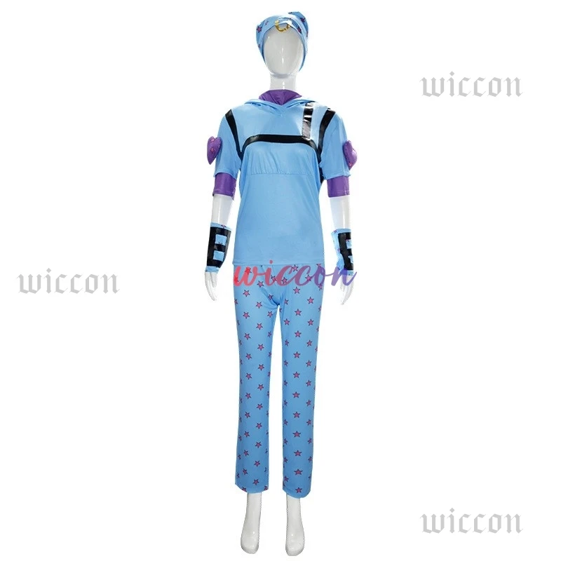 Steel Ball Run Cosplay Anime Jo Jonathan Johnny Joestar Cosplay Costume Anime Game Suit Wig Halloween Party Role Play Outfit