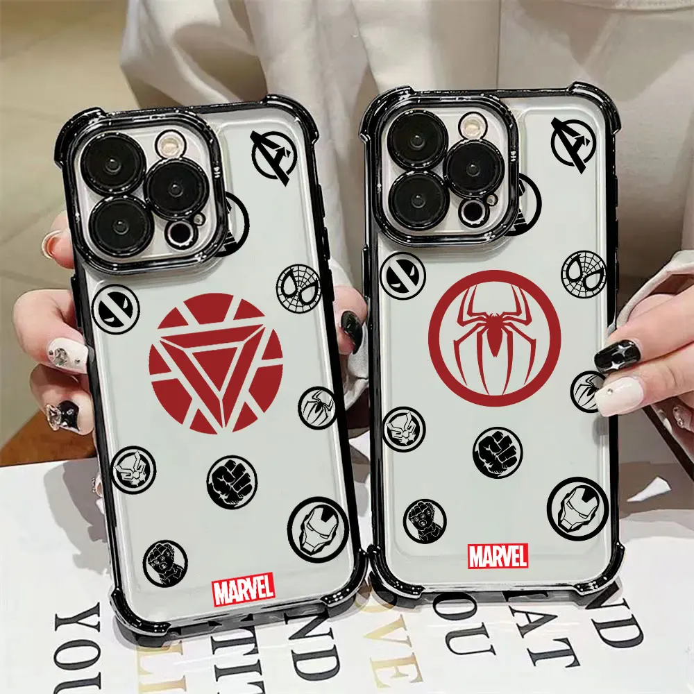 Funda con logotipo de Marvel Avengers para Samsung Galaxy A57 A37 A17 A07 A56 A16 A26 A06 A36 A55 A35 A25 A15 A14 A34 A52 A53 A54