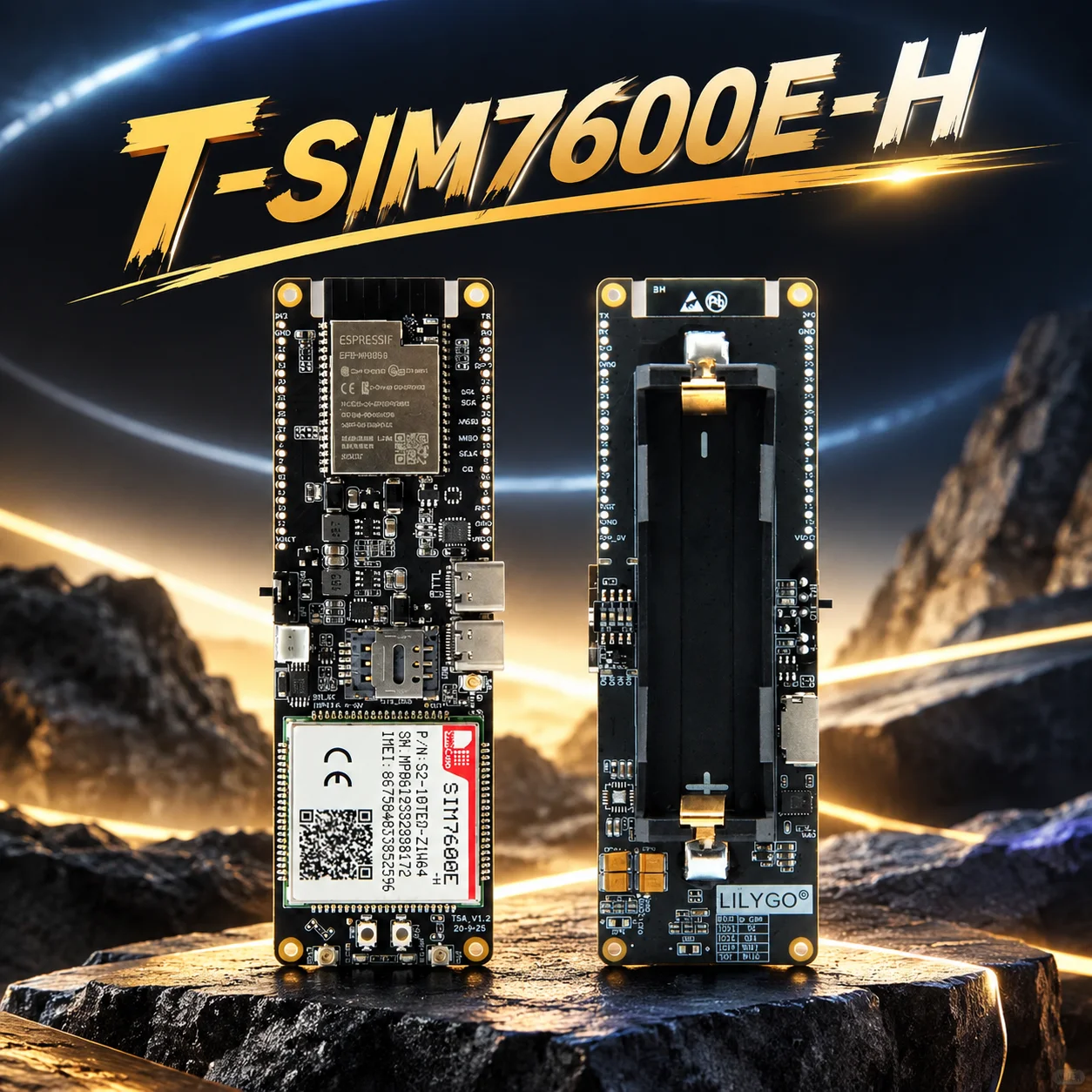 LILYGO T-SIM7600E-H 4G LTE CAT4 USB Dongle ESP32 GPS Nano SIM Solar Port 4M Flash 8M PSRAM Wide Temp Industrial IoT Module