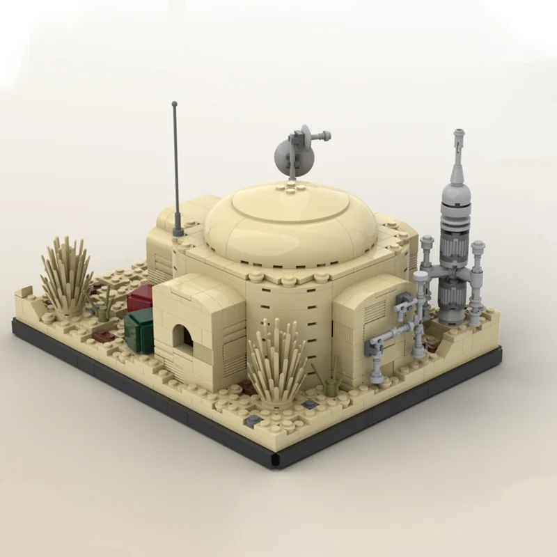 695PCS MOC Owen Lars' Home on Tatooine 빌딩 블록 어린이를위한 교육 장난감 창의력 개발 DIY 생일 선물