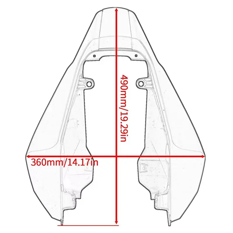 Motorcycle Tail Light Upper Fairing Cowl Cover Rear Seat Side Panel For Honda CBR650R 2024 2025
