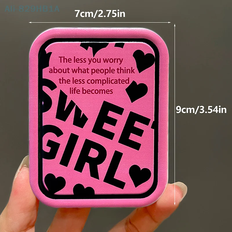 Cartoon Pattern Mini Folding Makeup Mirror Originality Pattern Portable Makeup Tool For Women Girls Mini Handheld Makeup Mirror