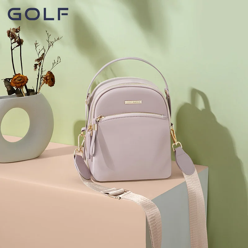 GOLF mobile crossbody bag women 2024 new casual canvas mini shoulder bag with a cute student bag