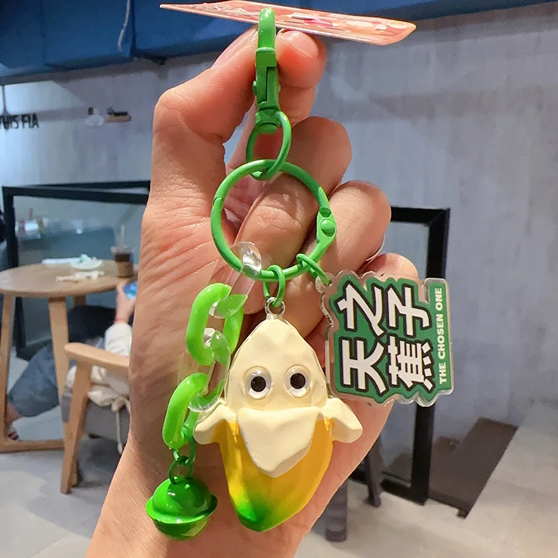 New Cartoon Cute Banana Doll Keychain Funny Lovely Friend Key Chain Girls Cute Bag Backpack Decoration Small Pendant Small Gift