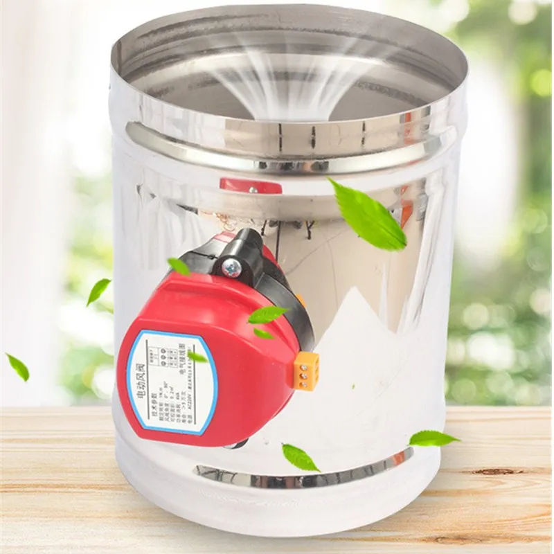 

1 Piece 220v - Motorized Damper air Duct Vent air Damper Valve Diameter 80 100 125 150 200 250 300 350 400 mm