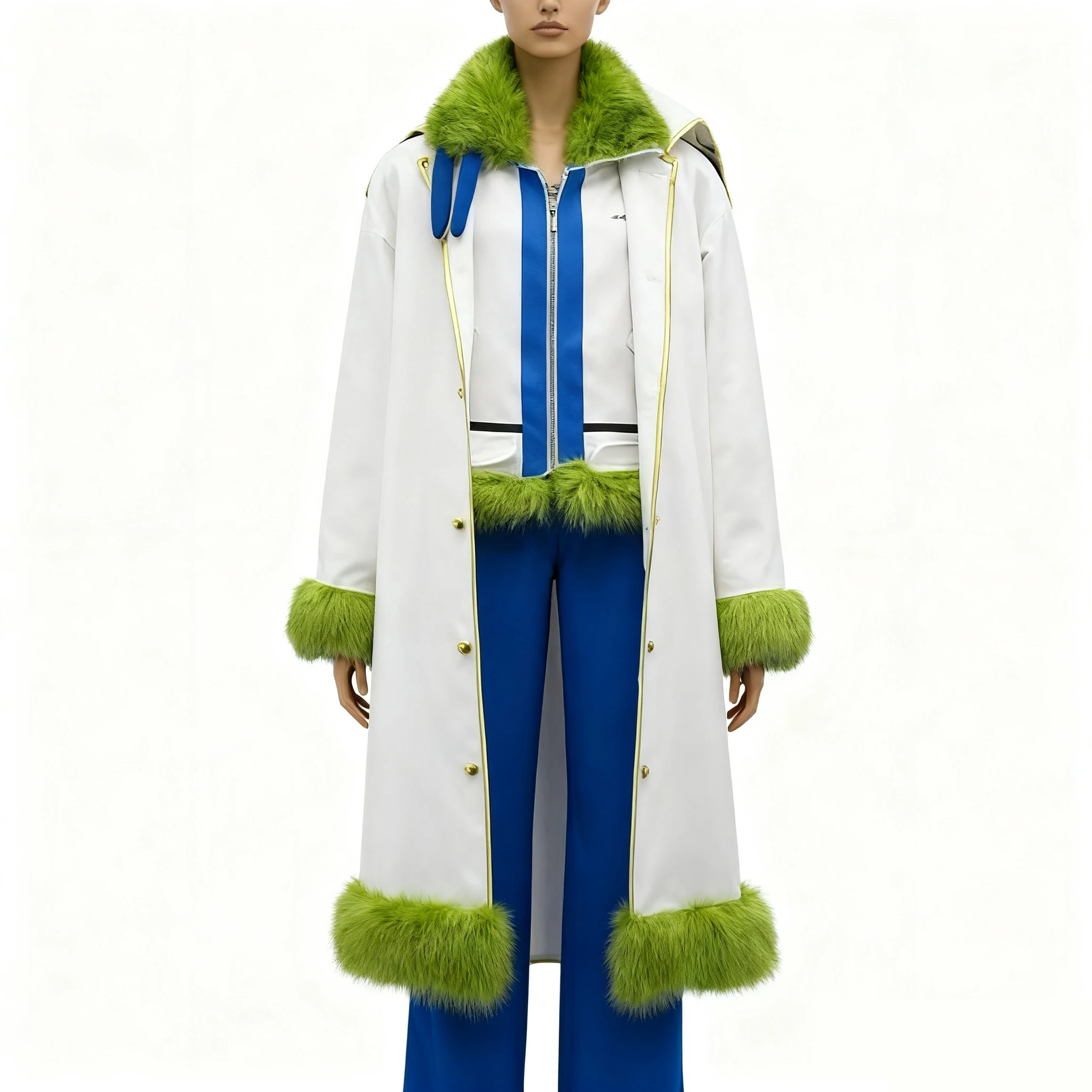 

Smoker Cosplay Costume Admiral Fujitora Cosplay 2 styles can choose for Halloween Christmas party costume for men women