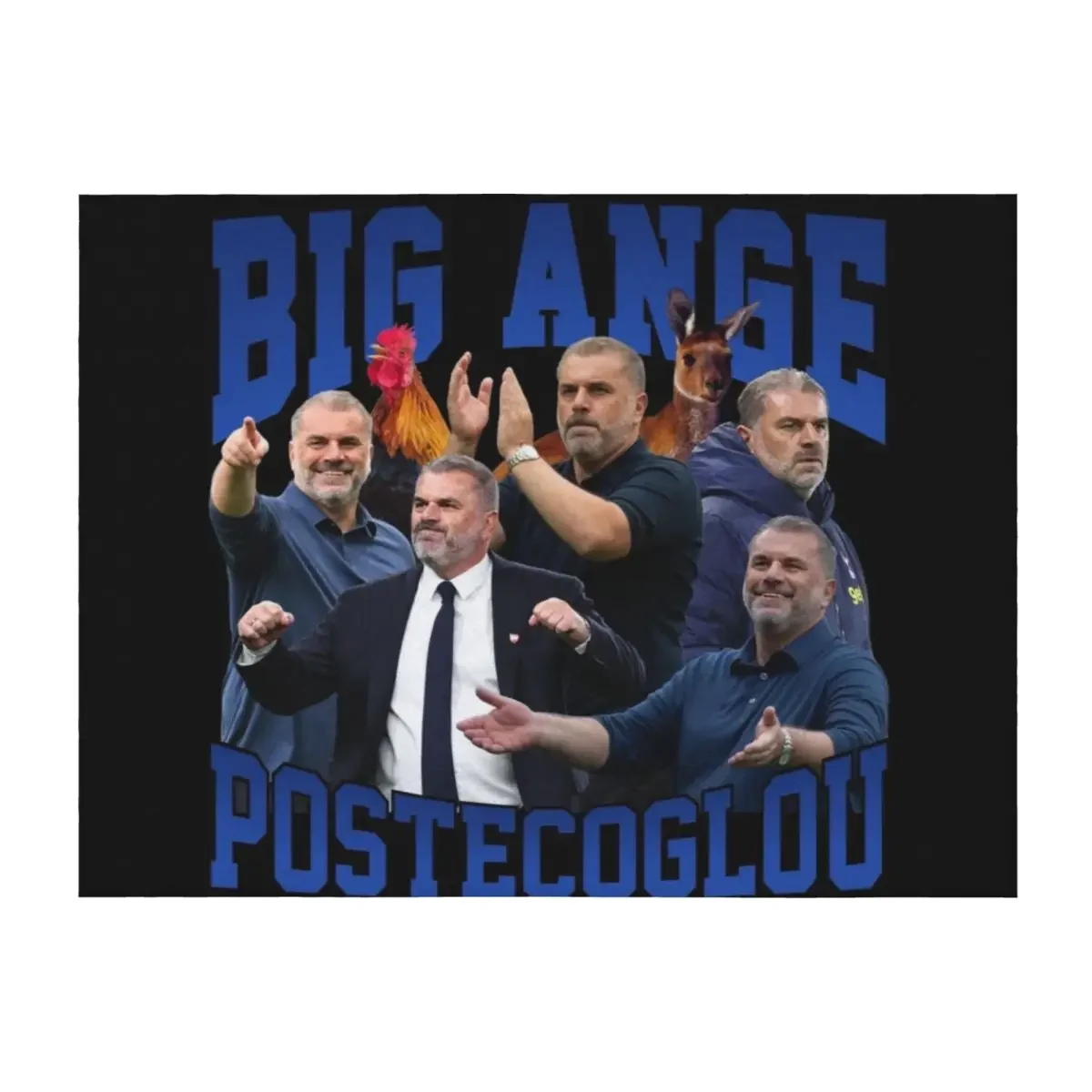 Big Ange Postecoglou بطانية رمي جرافيك هدايا عيد الميلاد لطيف منقوشة الصيف الفراش بطانيات الشاطئ #1