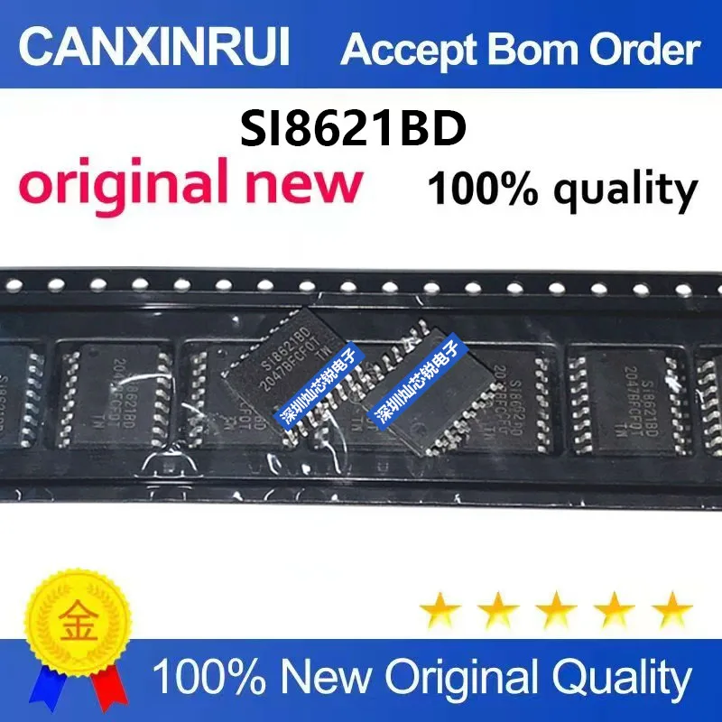 (5-100pieces)Brand new original SI8621BD SI8621 SMD SOP16 digital isolator IC
