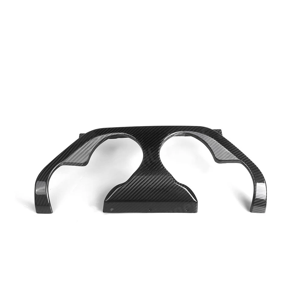 JIACHE For BMW 2 Series M2 G87 2 Door 2023+ Dry Carbon Fiber Car Rear Lip Spoiler Diffuser Exhaust Trim Rear Bumper Cover