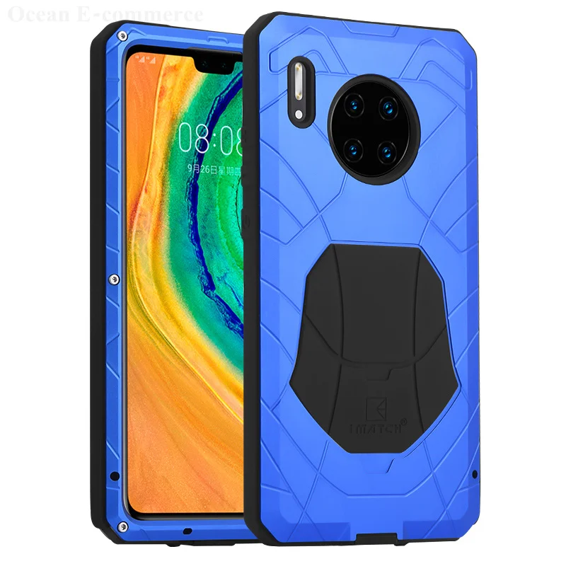 Original Imatch Phone Case For Huawei Mate 60 50 40 Pro Hard Aluminum Metal Full Protection Cover Shockproof Armor Heavy Housing