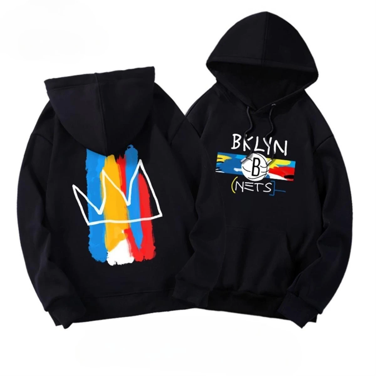 

2025 Autumn and Winter A New Winter Couple's Hooded Jacket Featuring The Same Printed Hooded Sweatshirt As Basketball Stars