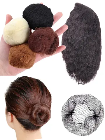 20Pcs Durable Nylon Hair Net For Bun Hair Hair style Tool Black Beige Brown 5Mm Hair Net For Wigs Mesh Hair Styling Hairnets