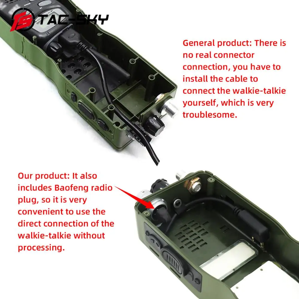 Walkie-talkie de Radio militar, modelo Harris Virtual Case Dummy + auriculares tácticos PTT 6 Pin U94 PTT, AN / PRC152 152A, TAC-SKY