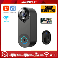 Tuya 2.4Ghz WIFI doorbell video intercom Doorbell Low power monitoring camera Smart Home Security PIR motion detection