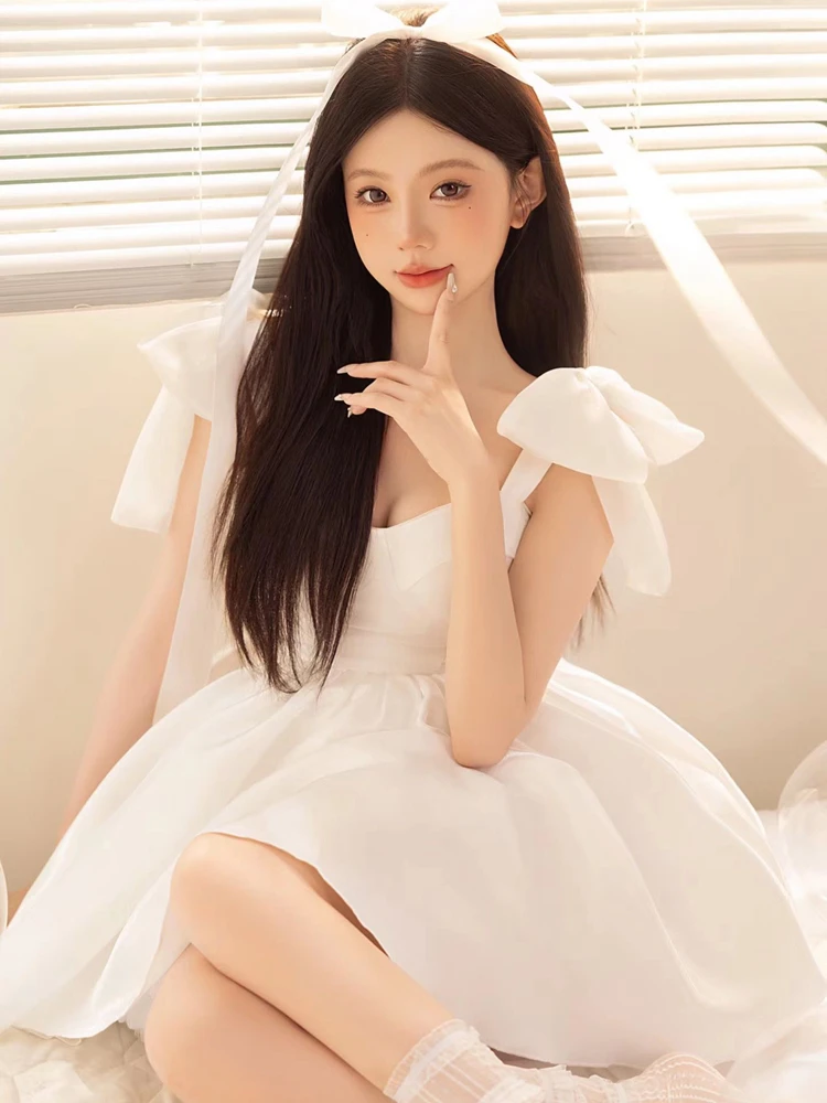 

Gentle Pure Desire Knot Strap Dress Birthday Art Photo Shooting Costume Stage Performance Traditional Chinese Style...