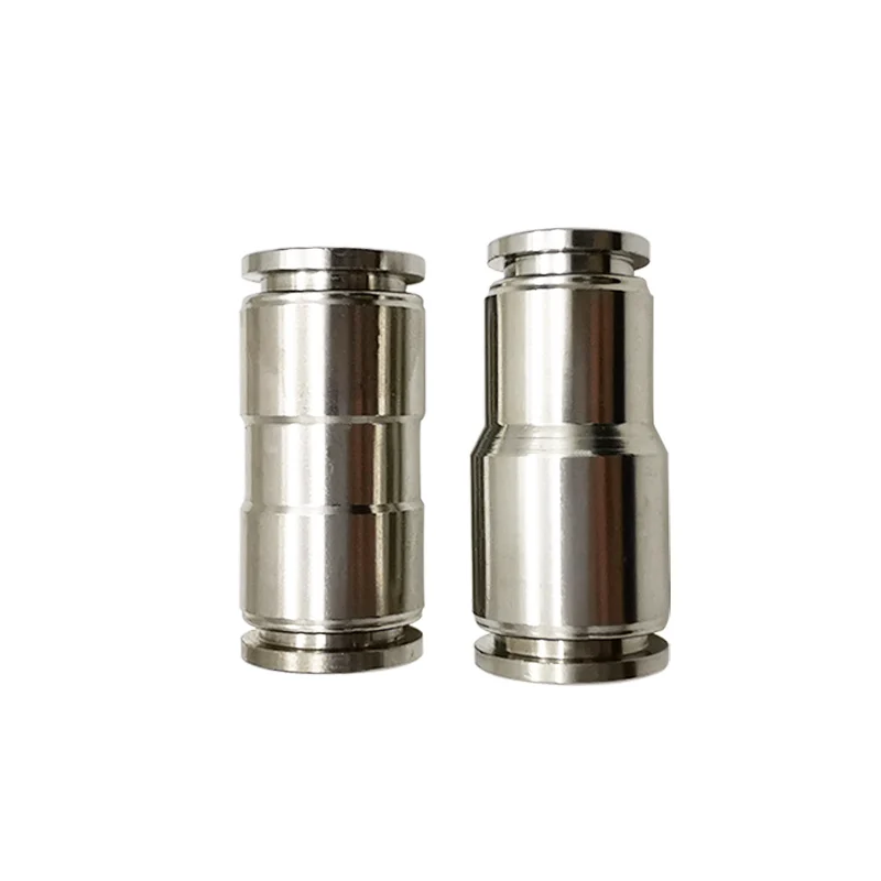 Stainless Steel Pneumatic Tube Joint Quick Plug Connector Straight-through Adjustable Joints