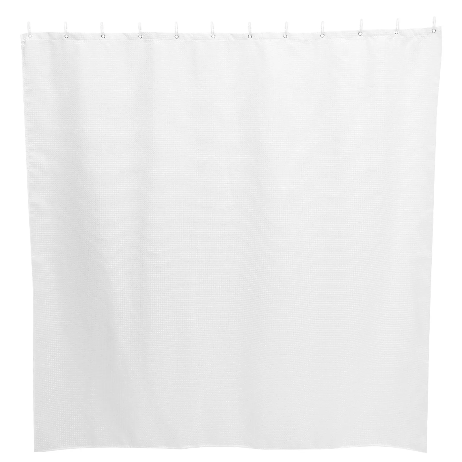 

Декоративная однотонная шторка для душа с вафельным узором, водонепроницаемая, с крючками для легкого подвешивания, украшение для ванной, подарок на новоселье