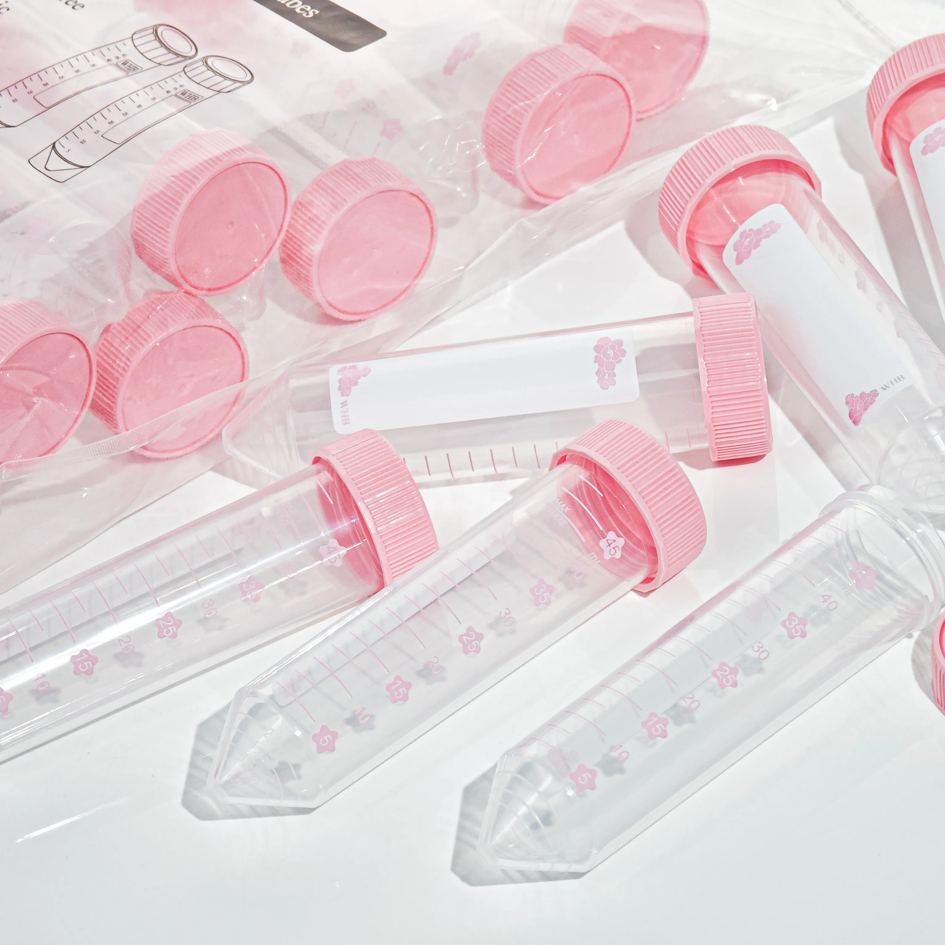 15ml 50ml Centrifuge Tubes Sterile enzyme-free centrifuge tube Conical bottom LeakProof Screw Caps Plastic Container  Laboratory