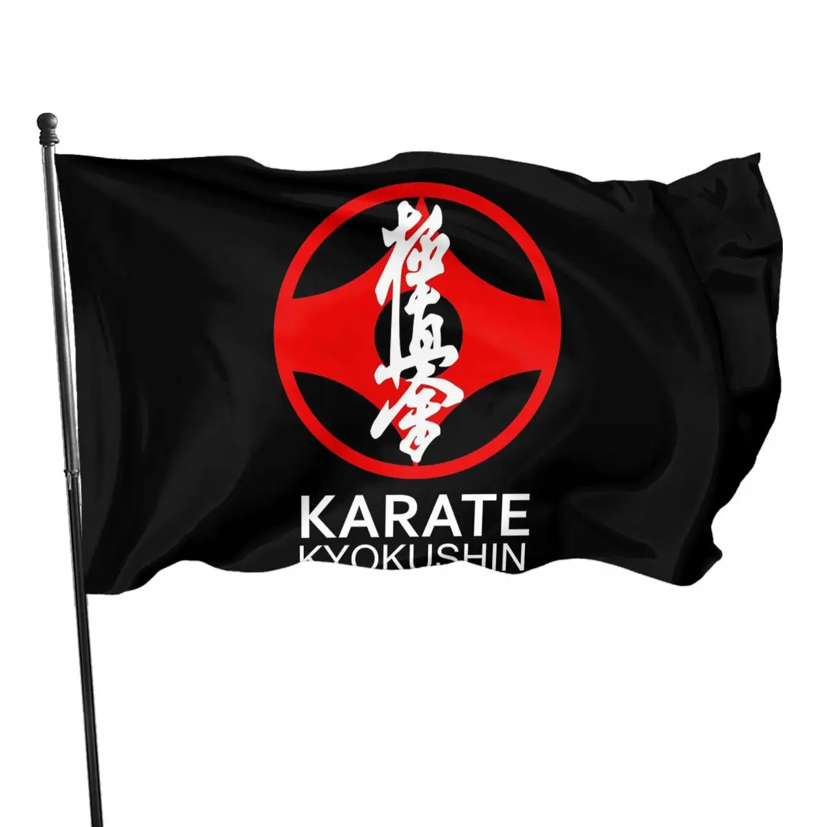 Kyokushin Karate Symbol Outdoor Banner Cartoon Trick Or Treat Convenient Harajuku the leisure All-match Dirty resistant Ambiance