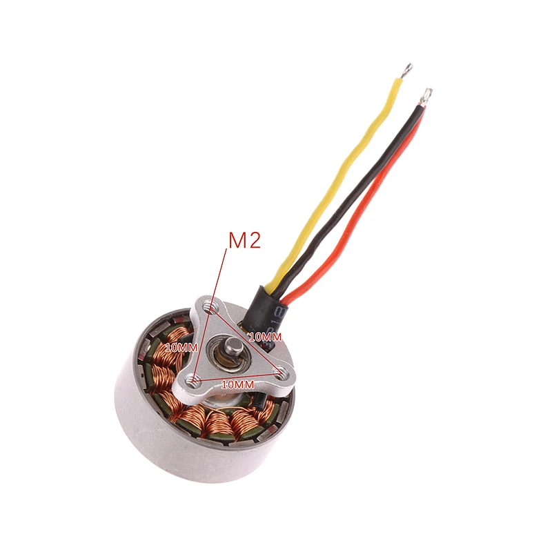 1Pc 2750KV Mini 18MM 3-fazowy silnik bezszczotkowy Szybki 2S-3S 2MM Wał RC Drone FPV Quadcopter Silnik samolotu