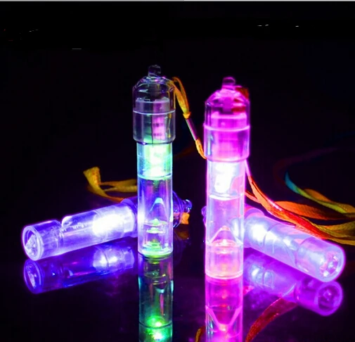 

Colorful child toy flash luminous LED Glow whistle ktv whistle party bar activity supplies noise maker Birthday Gift YH178