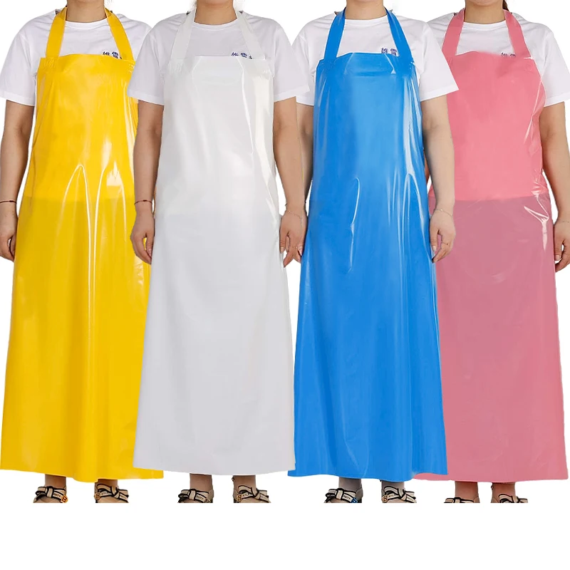 TPU waterproof and oil resistant apron for men working in slaughterhouses aquatic food factories household kitchens cooking apro