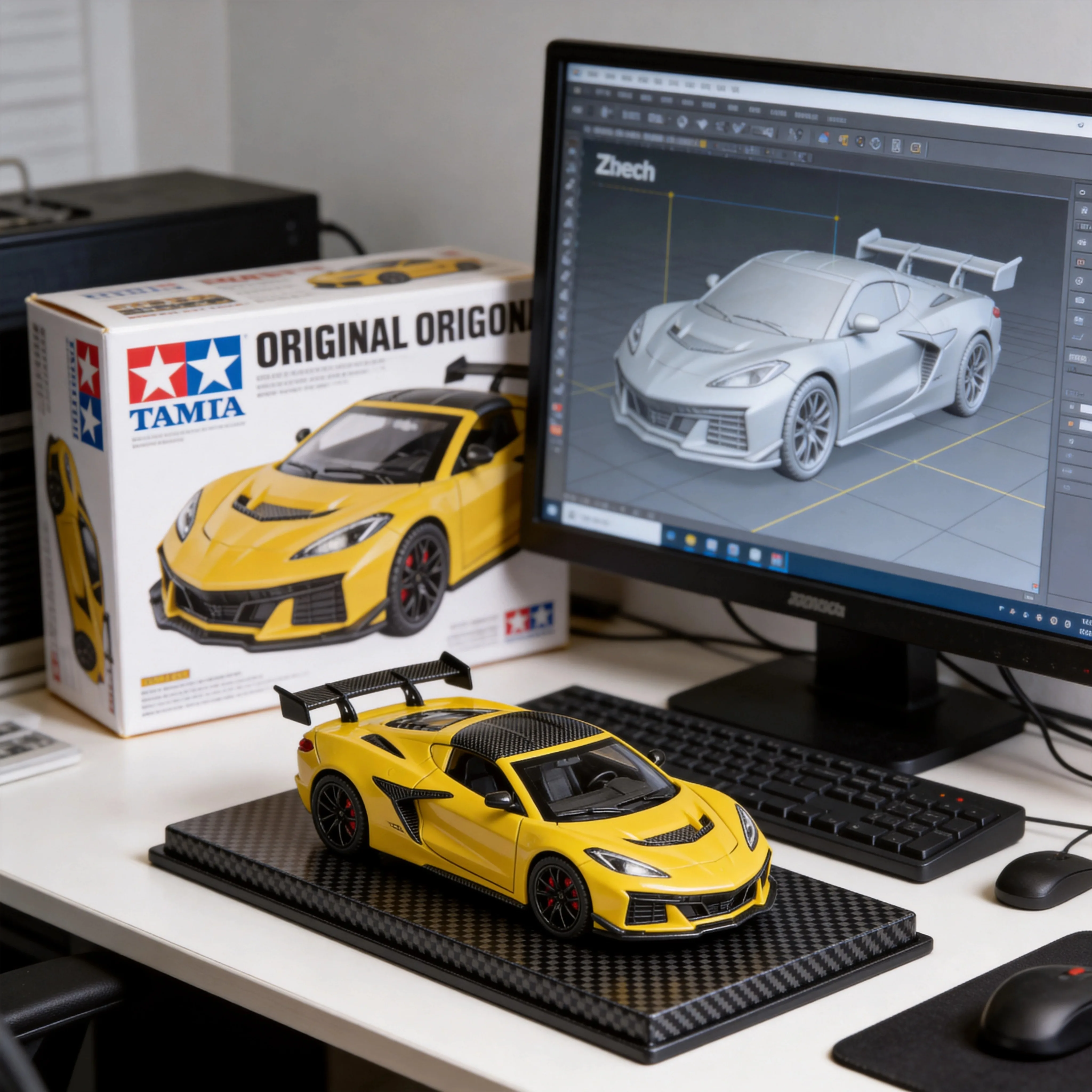 1:32 Chevrolet Corvette C8 ZR1X Track Enhanced Version Supercar Alloy Sports Car Model Diecast Metal & Track Racing Car Vehicles
