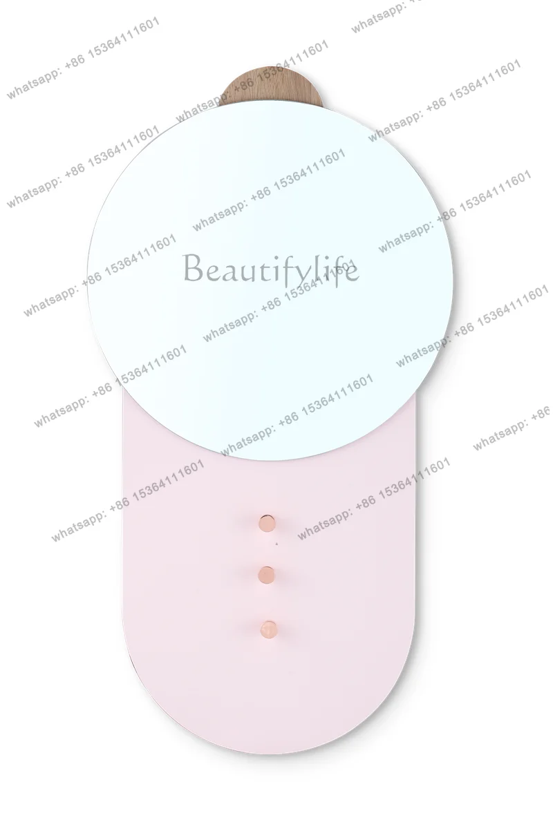 LS Nordic Home American Makeup Mirror Dressing Bathroom Wall Round Hanging Mirror