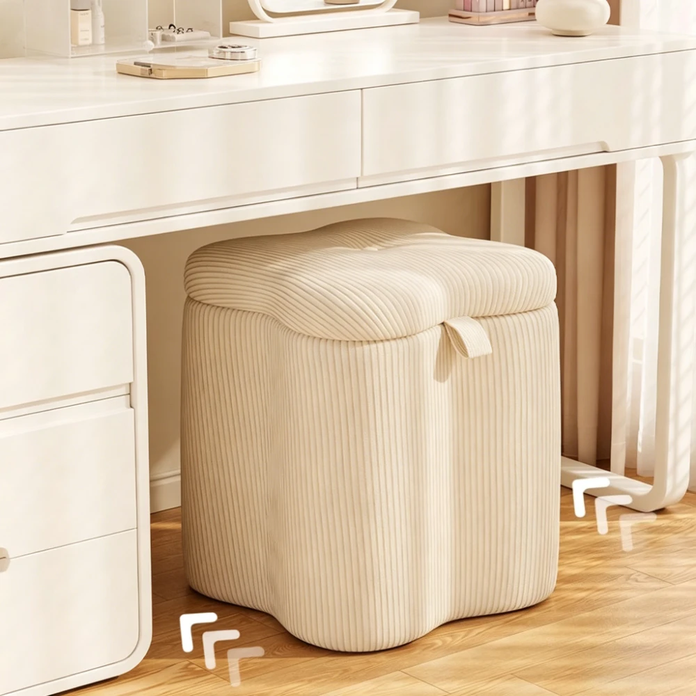 Modern Makeup Stool Bedroom Storage Stools Vanity Chairs Makeup Dressing Chair Manicure Chair Hallway Ottoman Footrest