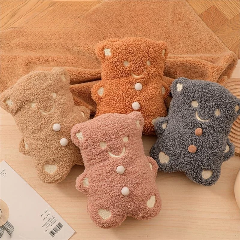 

Новая популярная милая мультяшная бутылка для печенья с медведем, зимняя плюшевая теплая сумка для воды, теплый живот, теплые ноги, теплая кровать