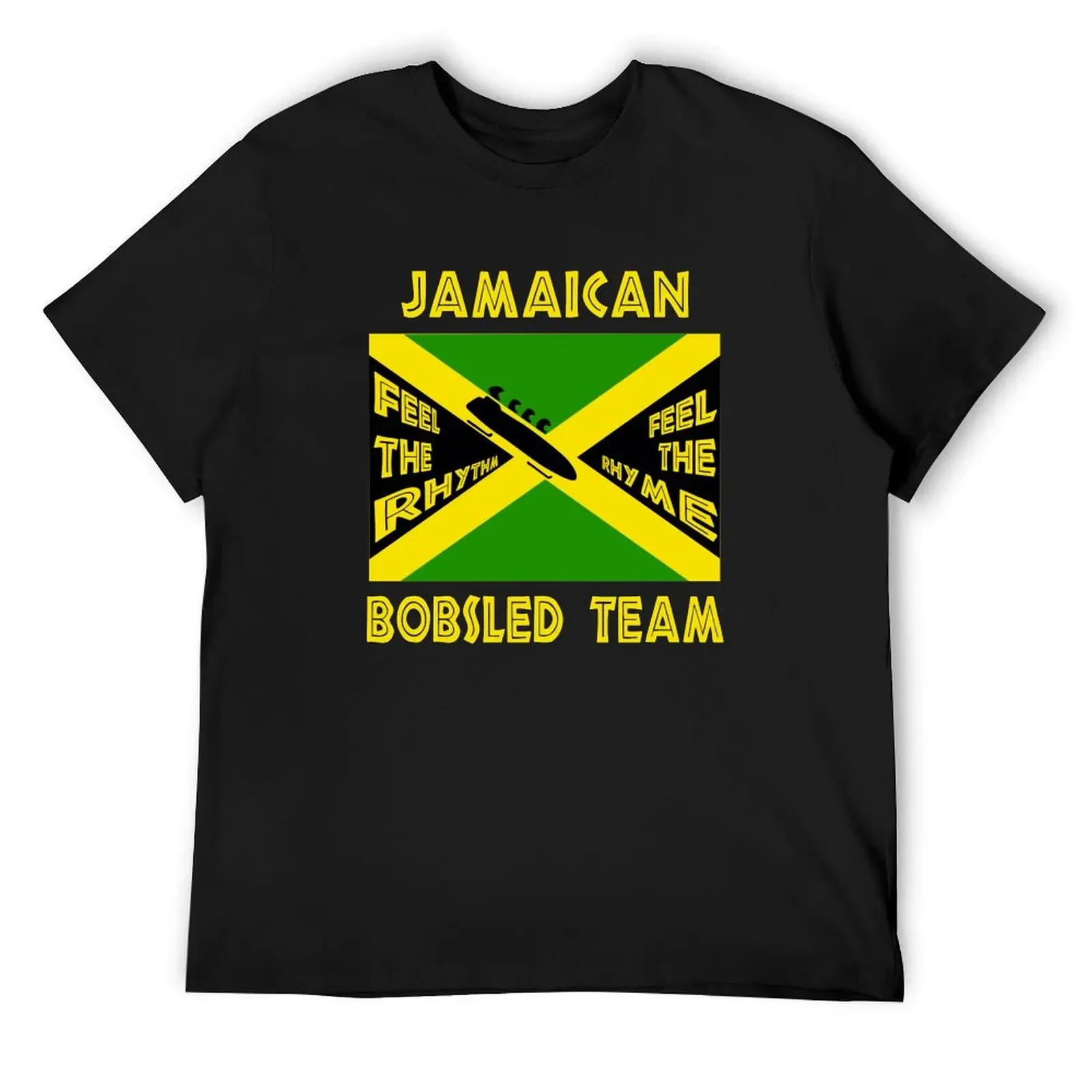 

Jamaican Bobsled Team T-Shirt summer tops plus size tops T-shirts man anime Men's cotton t-shirt