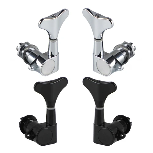 Clavijas de afinación de bajo eléctrico, cabezales de máquina abiertos, perillas, afinadores de cuerdas para bajo eléctrico de 4 cuerdas, mano derecha/izquierda