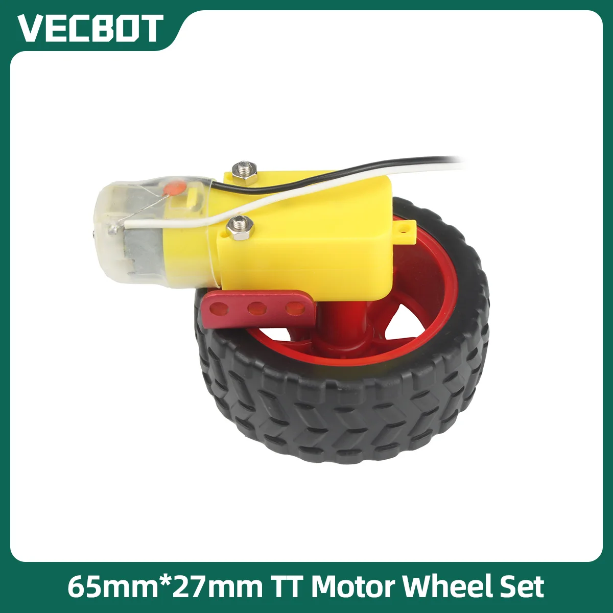 TT motor power wheel assembly 3-6V deceleration DC motor + Supporting Wheels + Aluminum Bracket for arduino car