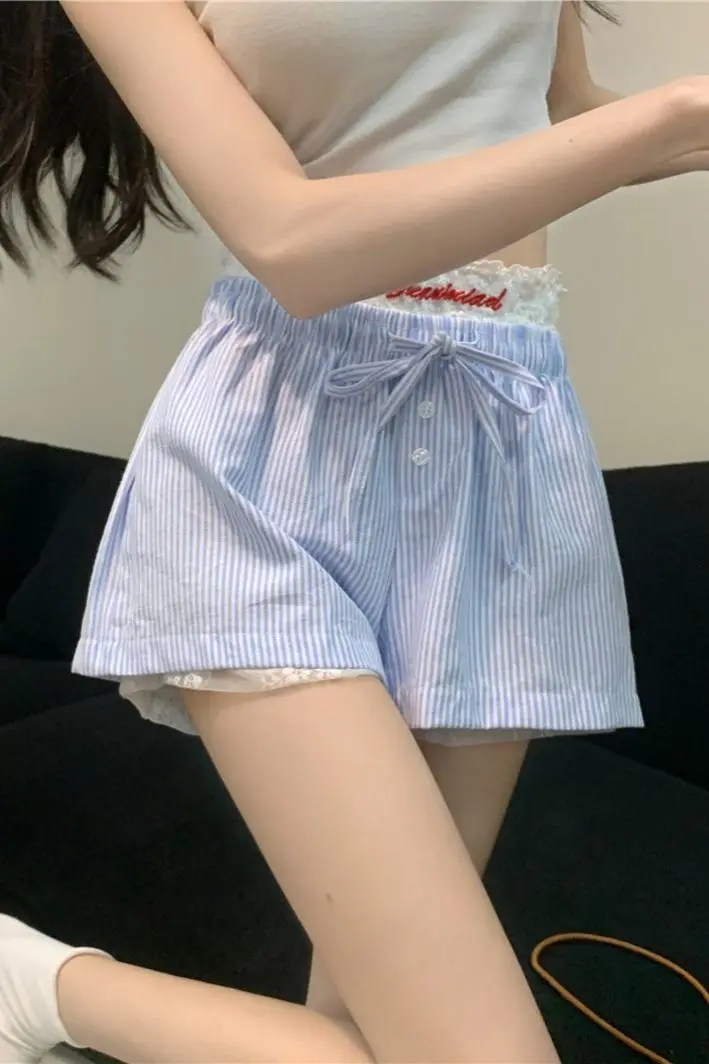 

Шорты женские фестивальные Rave богемные с кисточками и высокой талией с ярким принтом, широкие брюки в стиле пэчворк, тренд в уличном стиле с этнической бахромой