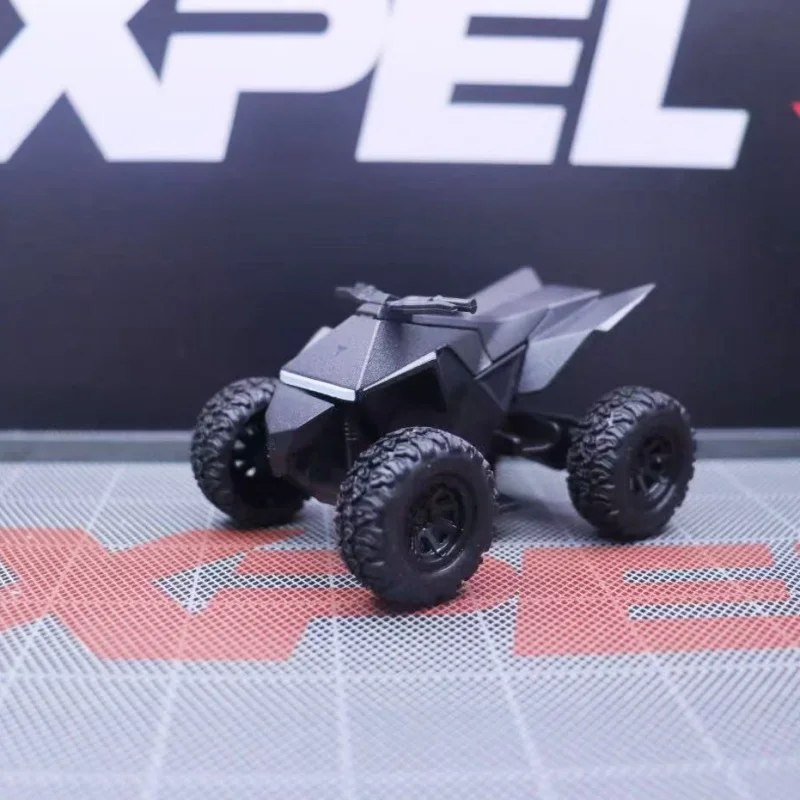 1/32 تسلا الترابية دراجة نارية للأطفال أربع عجلات قطب سبيكة سيارة نموذج Diecasts على الطرق الوعرة المركبات نموذج سيارة الاطفال اللعب هدية