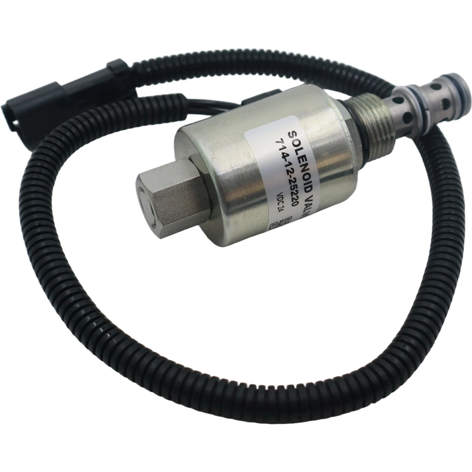 714-17-35202 24V Solenoid Valve Compatible for PC200-5 Excavator 6D95 Engine