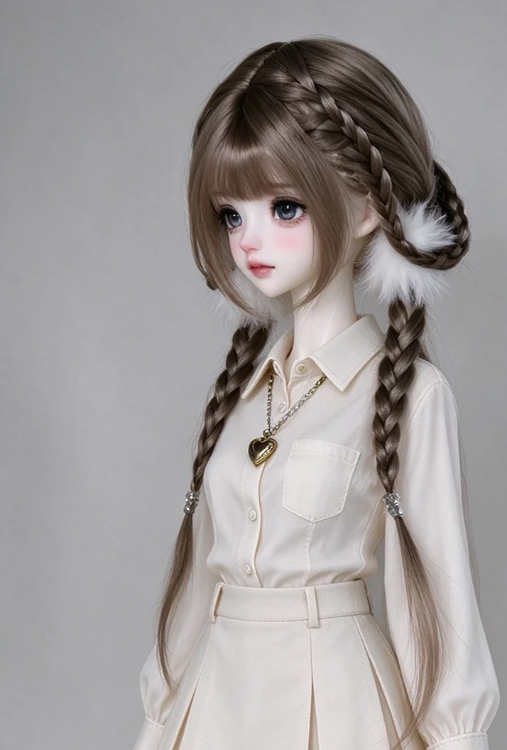 Wigs doll Wig BJD Accessories Doll Hair, Long Hair 1/4 BJD Doll Hair 1 Piece Free Shipping