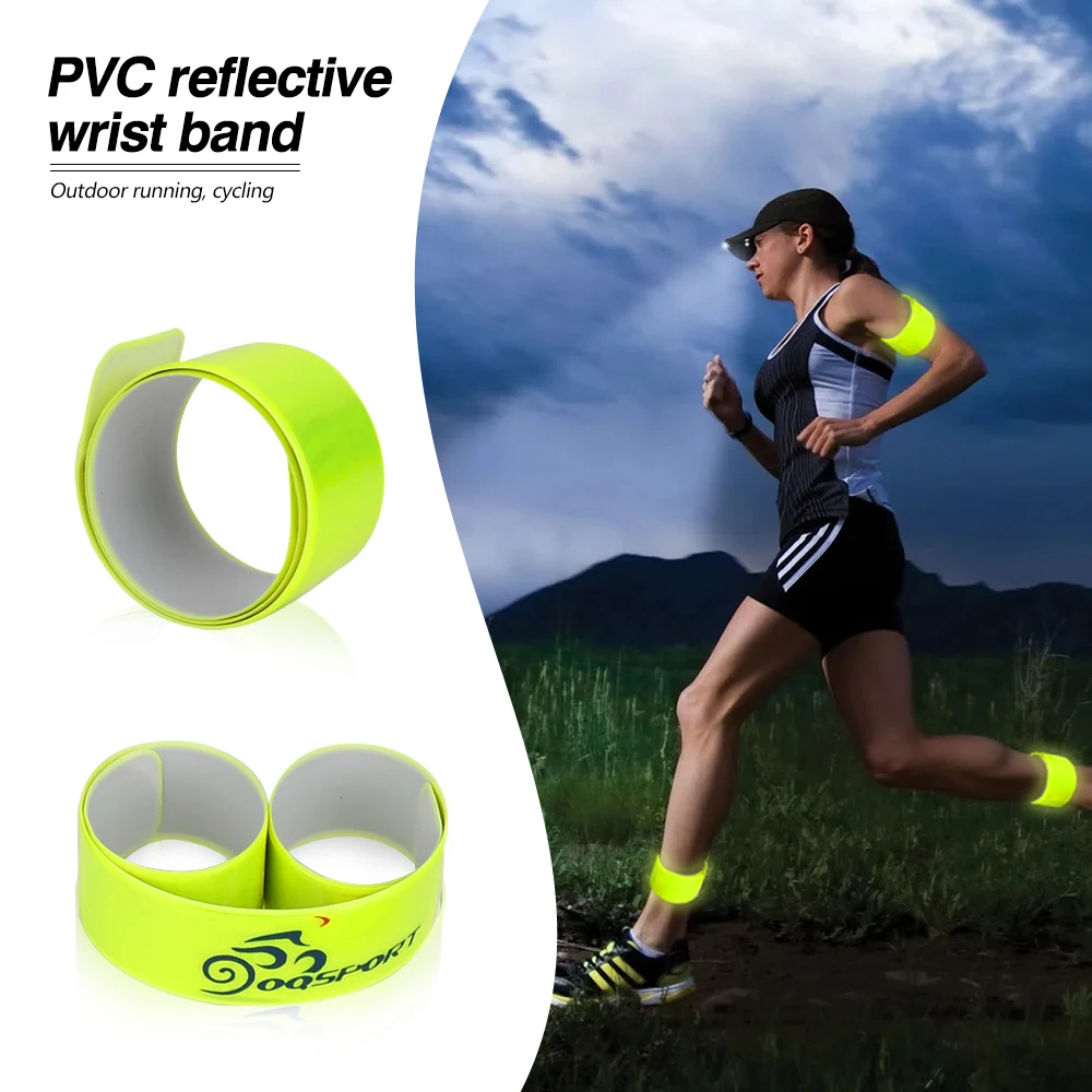 40x3Cm Reflective Wristband Band Bracelets Armband for Running Bicycle Riding Safety Reflective Supplies