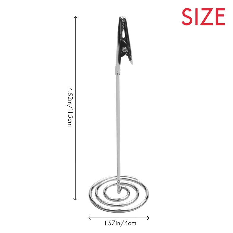 10Pcs Alligator Clips Table Number Holder Wedding Table Name Card Holder Clips Picture Memo Note Photo Stand