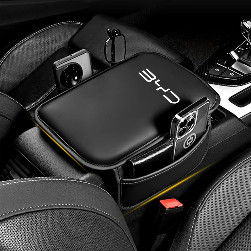 For BYD Seagyll V2l Dolphin mini Atto3 Dmi Car Armrest Box Height Pad Sponge Armrest Box Middle Phone Card Bag Storage Bag - Image 2