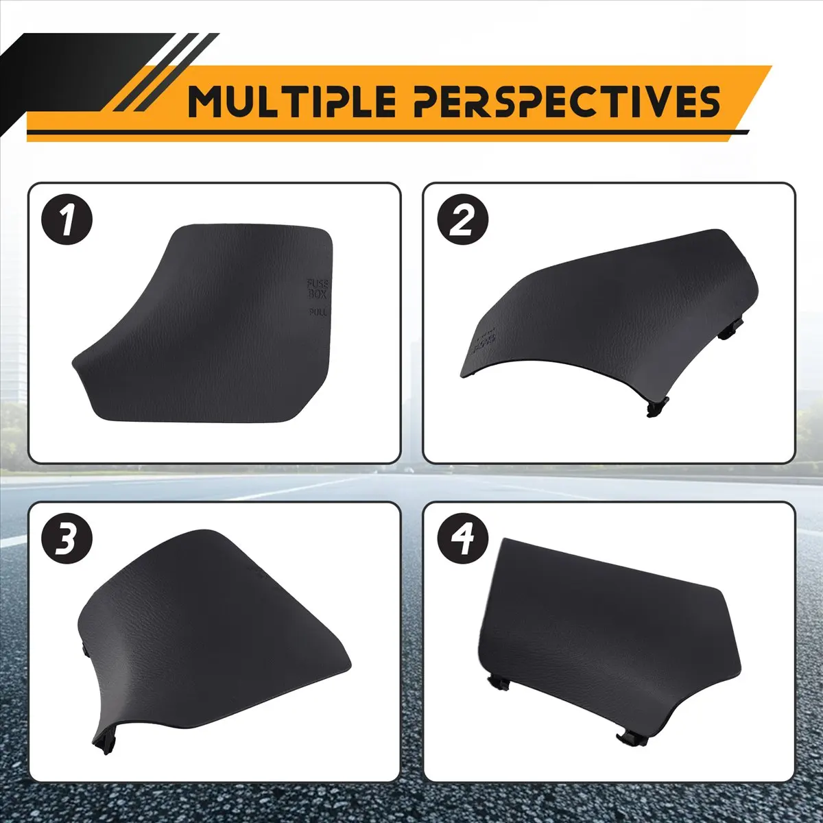 #23Q (Black)GHP9-68-381 GW6T-68381 Car Left Front Interior Fuse Cover Trim,Automotive Parts & Accessories