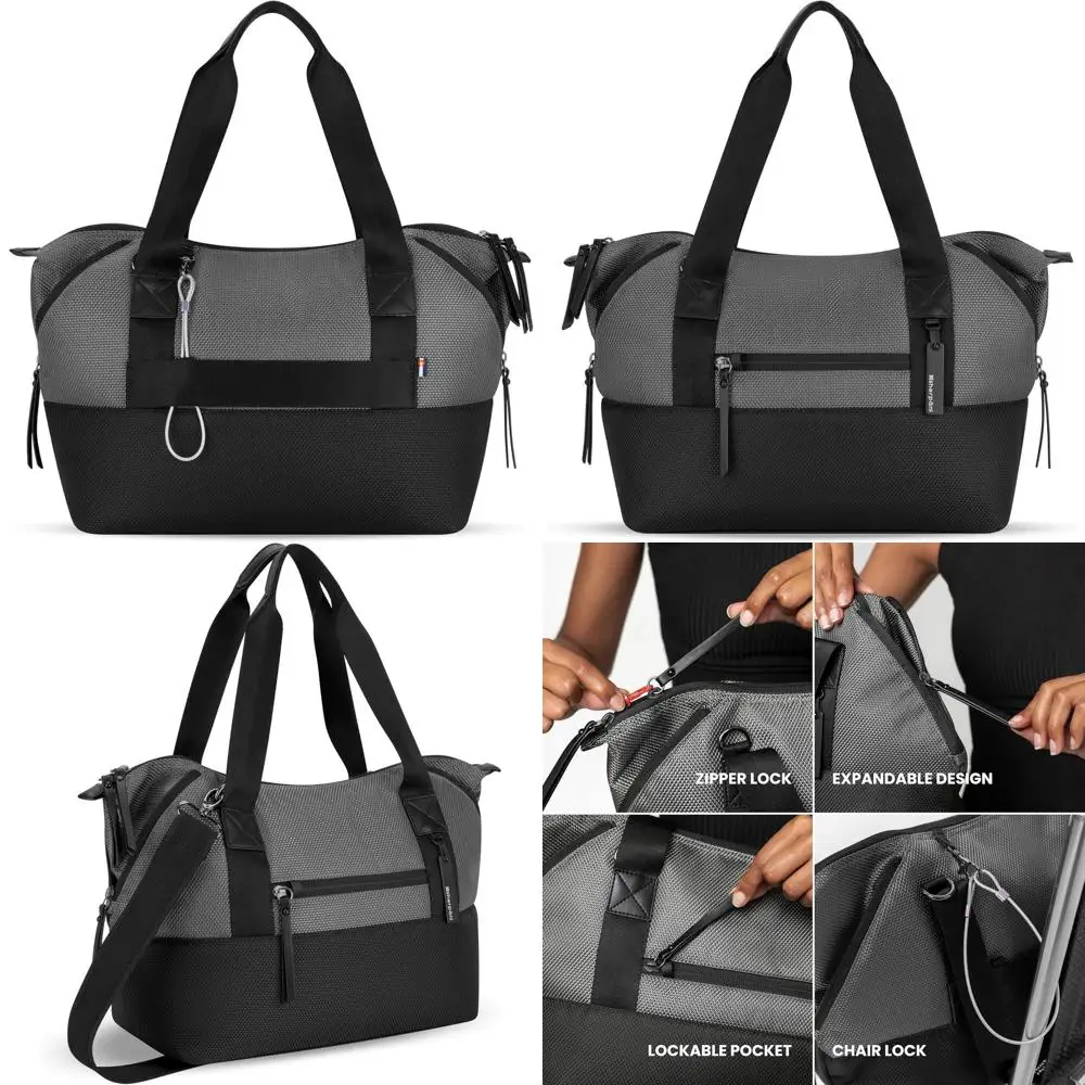 

Anti-Theft Crossbody Tote Bag for Women - 12L Travel and Teacher Shoulder Purse