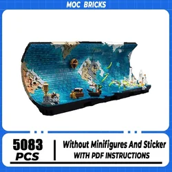 Street View Moc Building Blocks Waves Map Model Technology Bricks Curved map DIY Assembly Toys Gifts For Children