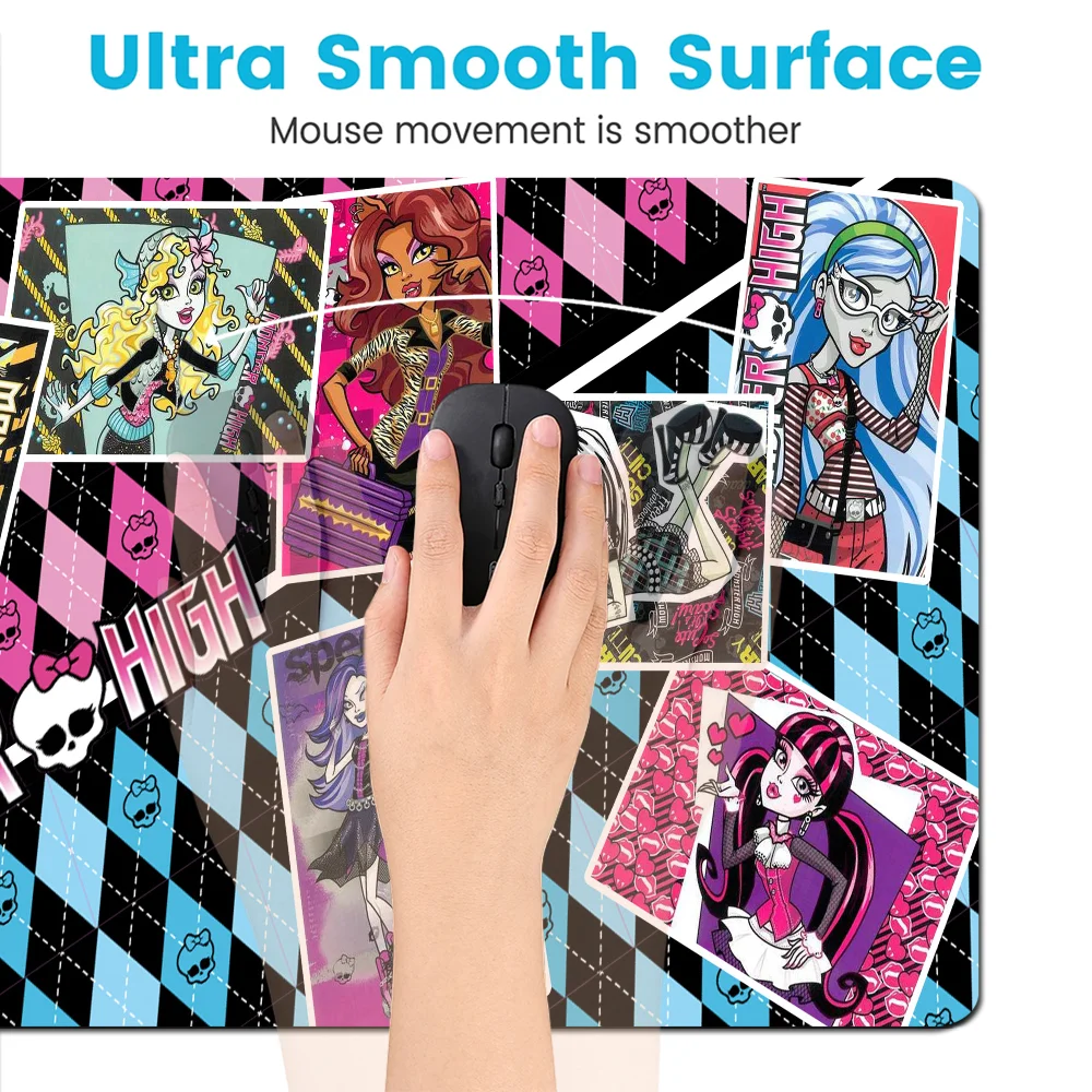 M-Monster Cartoon High Mousepad New Rubber Mouse Durable Desktop Mousepad Size For Game Keyboard Pad For Gamer