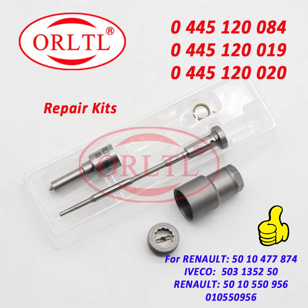 ORLTL 0445120019 Fuel Injector 0445120084 0445120020 Kits Valve F00RJ03473 Nozzle DLLA150P1076 For RENAULT 5010477874 503135250