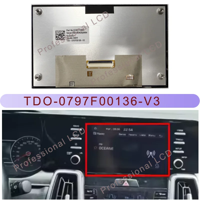 

Новый оригинальный ЖК-дисплей TDO-0797F00136-V3 TD0-0797F00136-V3 V1 V2 TDO-0797F00136-V6 LMB5F00136-V3BL в сборе с сенсорным экраном